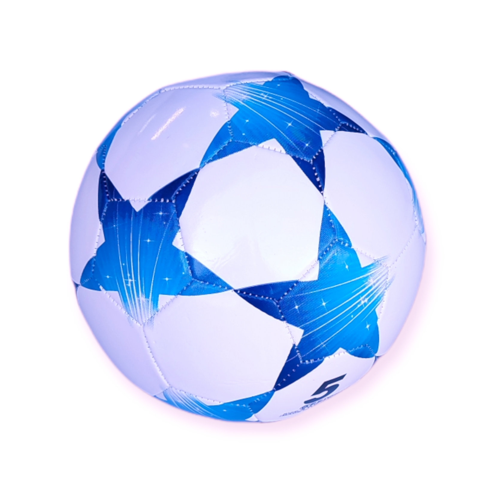 Jobber Toys - Voetbal - Sterren patroon – Bal - Wit - Blauw