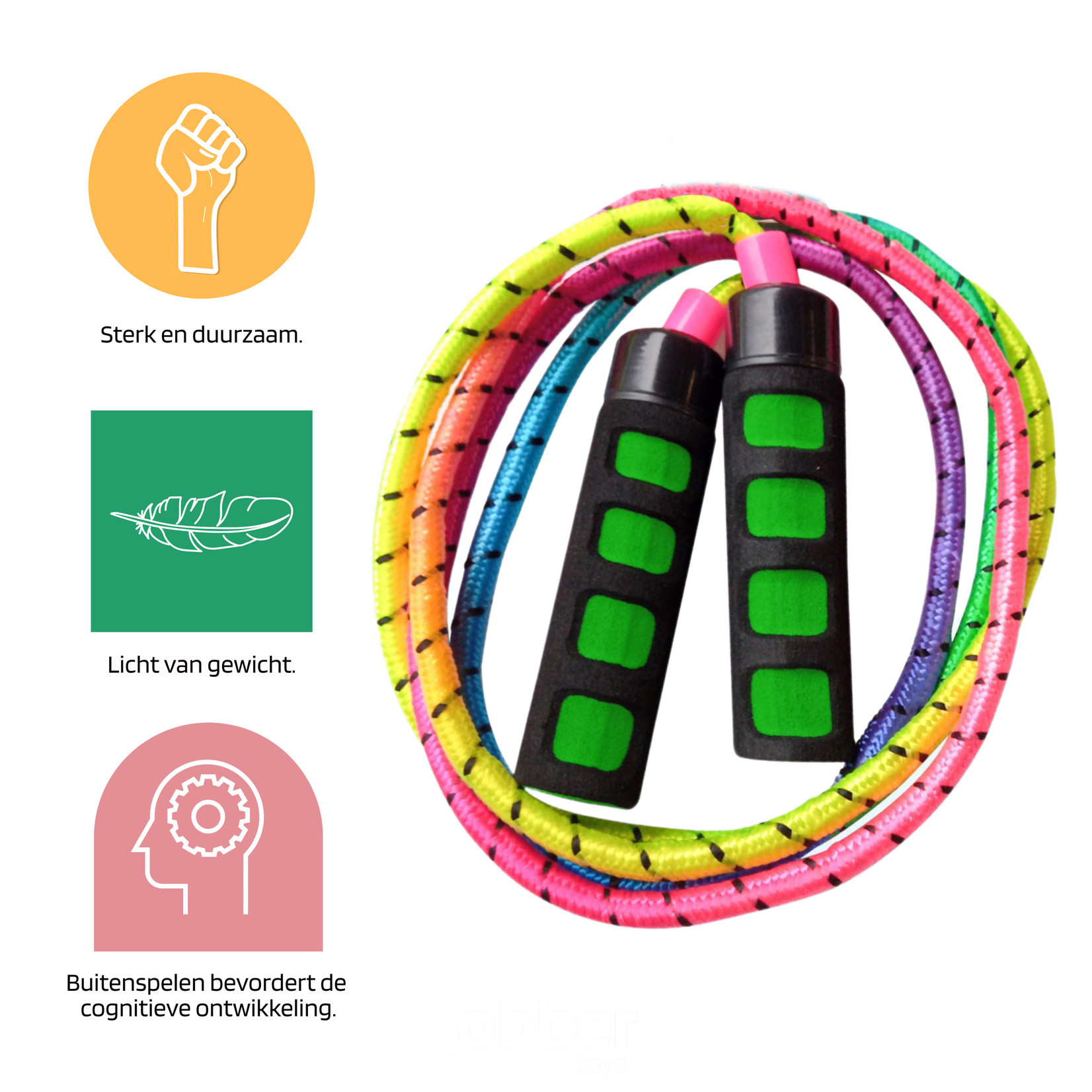 Jobber Ropes kids Jobber Ropes – Kinder springtouw rubber & foam