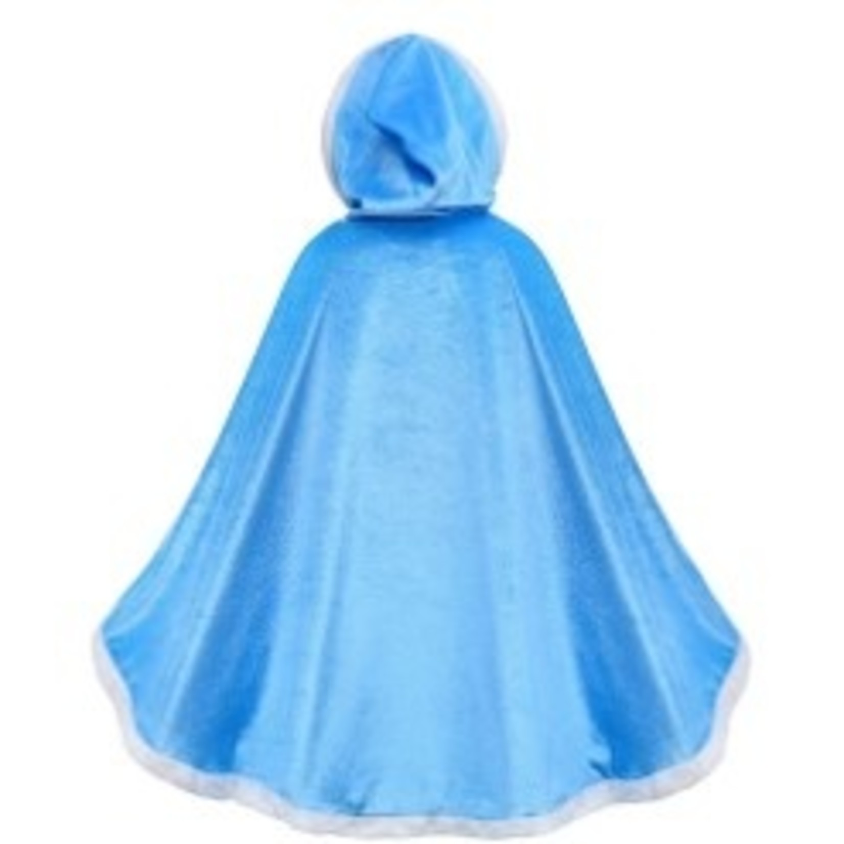 Jobber –Mantel - Cape - Sneeuwprinses - Prinses - Blauw -  Verkleedset