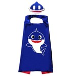 Baby Shark Verkleedkleding - Baby Shark Cape en masker - Blauw