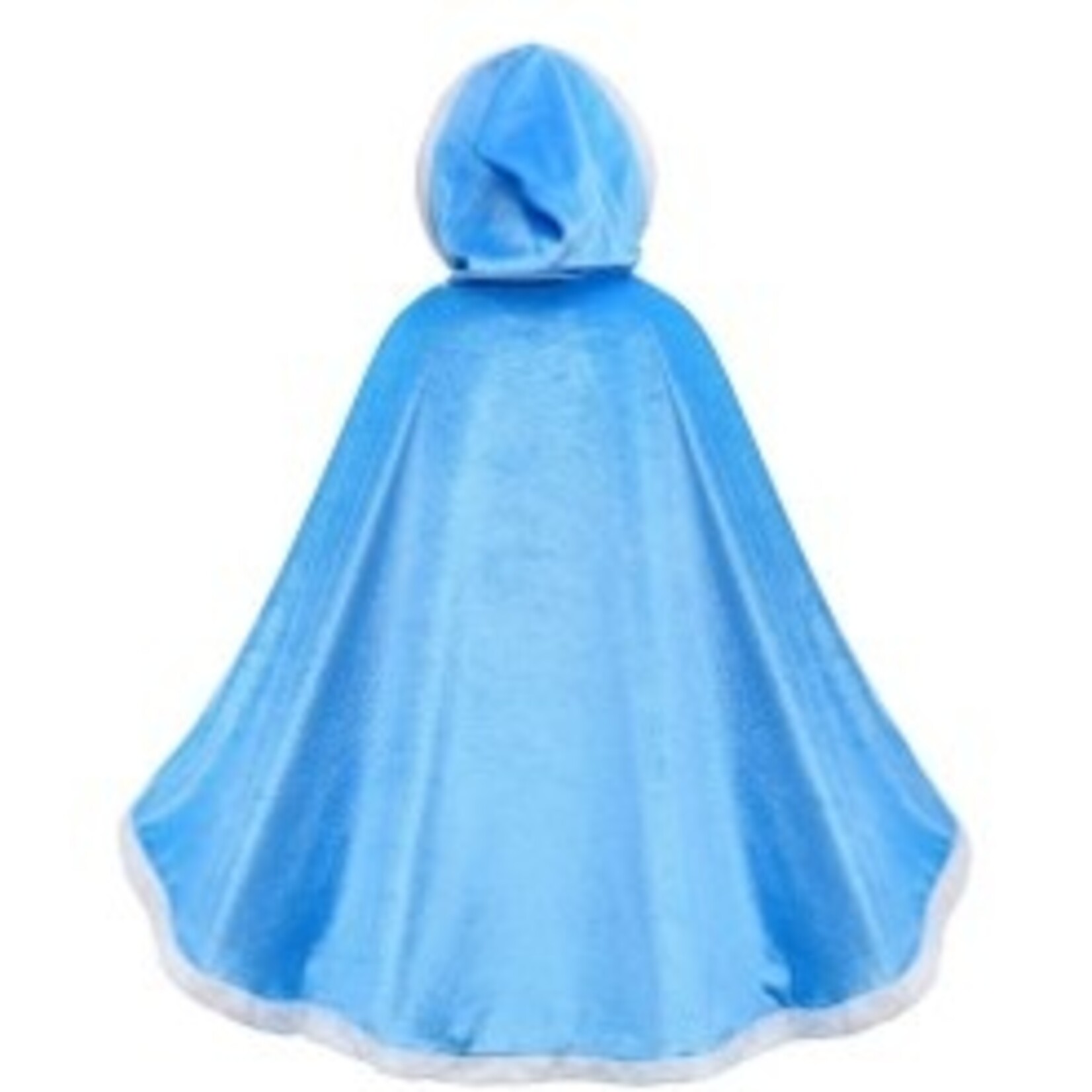 Prinsessenjurk meisje Mantel - Prinses - Frozen - Kroon - Toverstaf - Carnavalskleding kinderen - Blauw