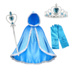 Prinsessenjurk mantel met accessoires