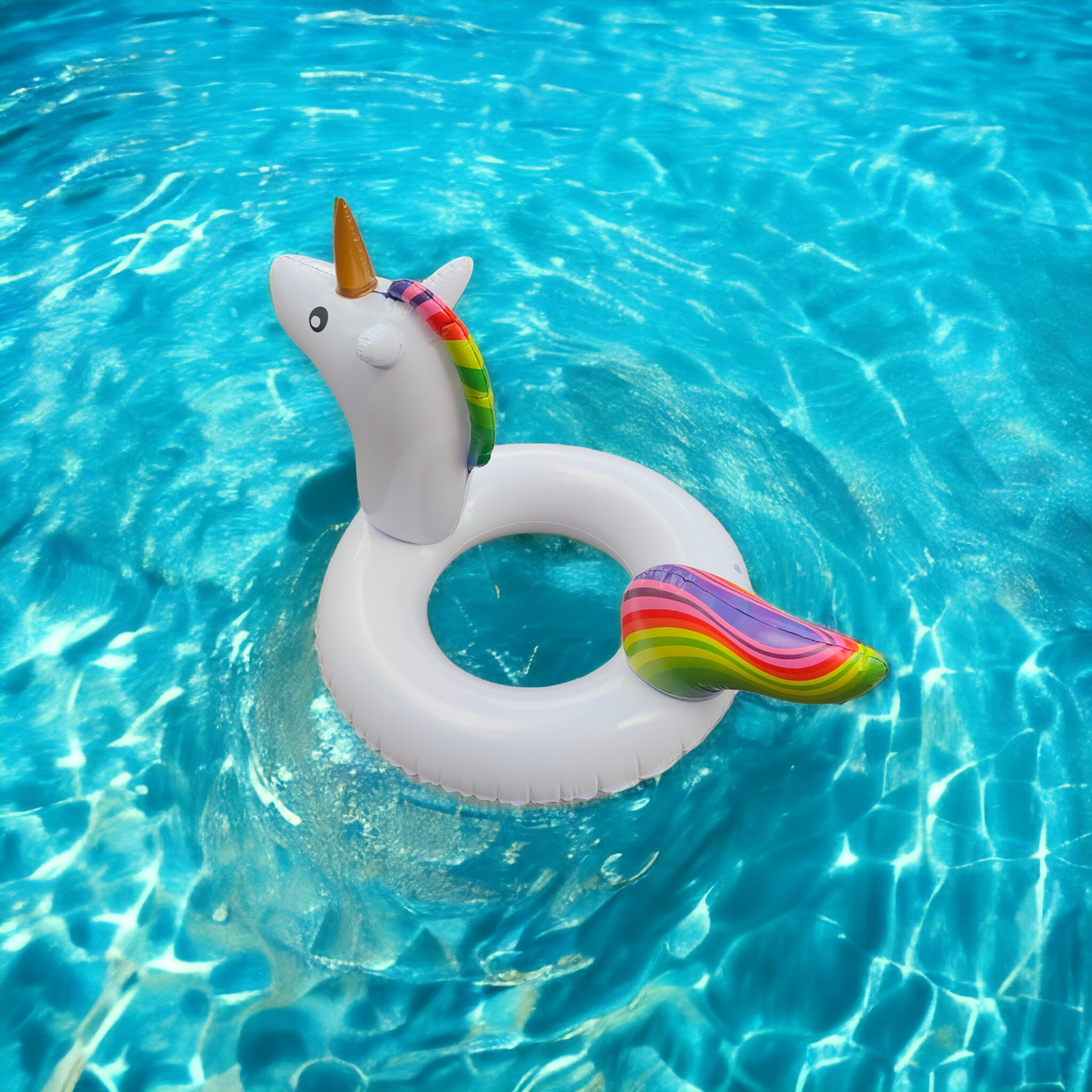 Zwemband voor kinderen - Opblaasbaar - Unicorn - Ø 85 cm - Multicolor