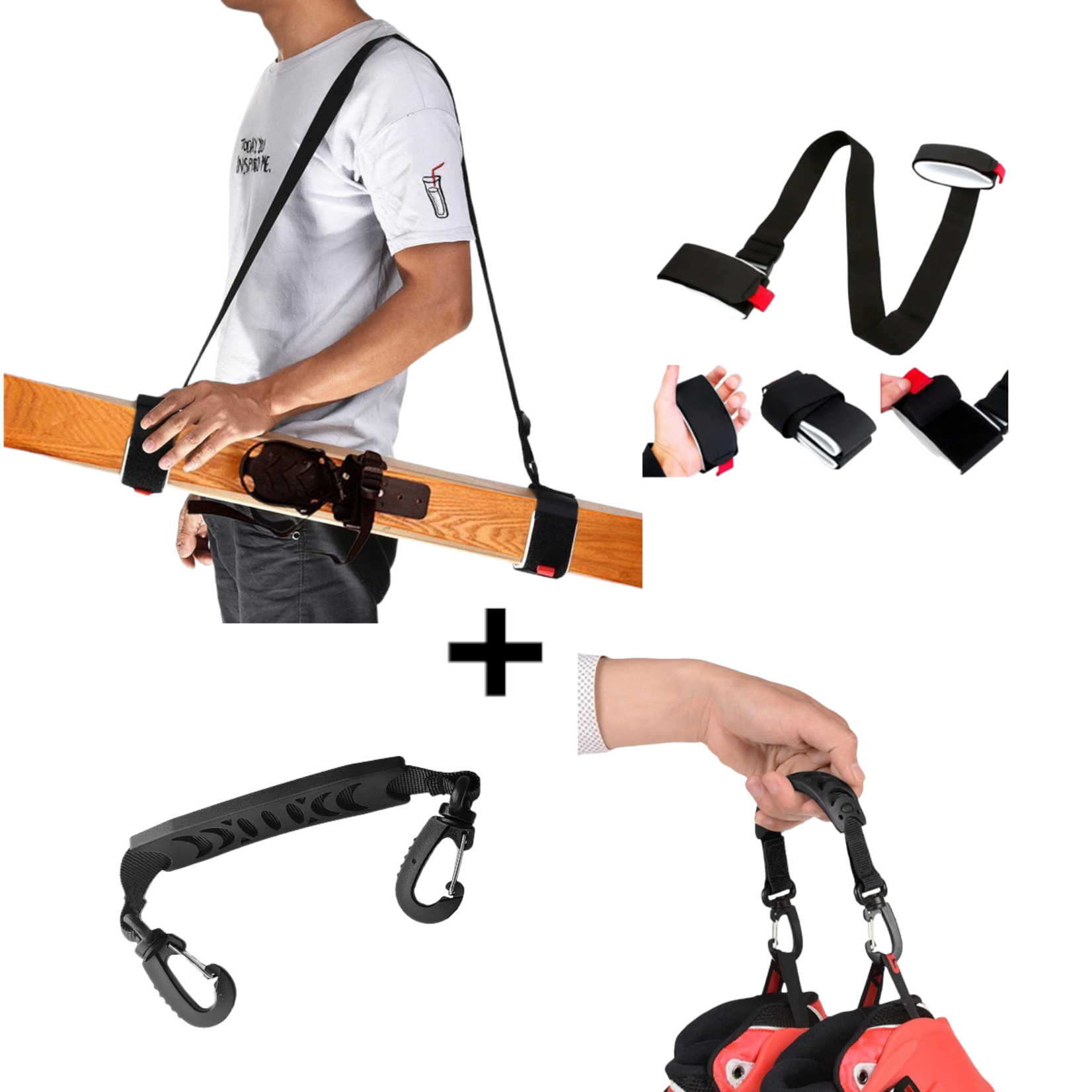 Ski draagband + Skischoen drager - wintersport gadgets - Ski strap