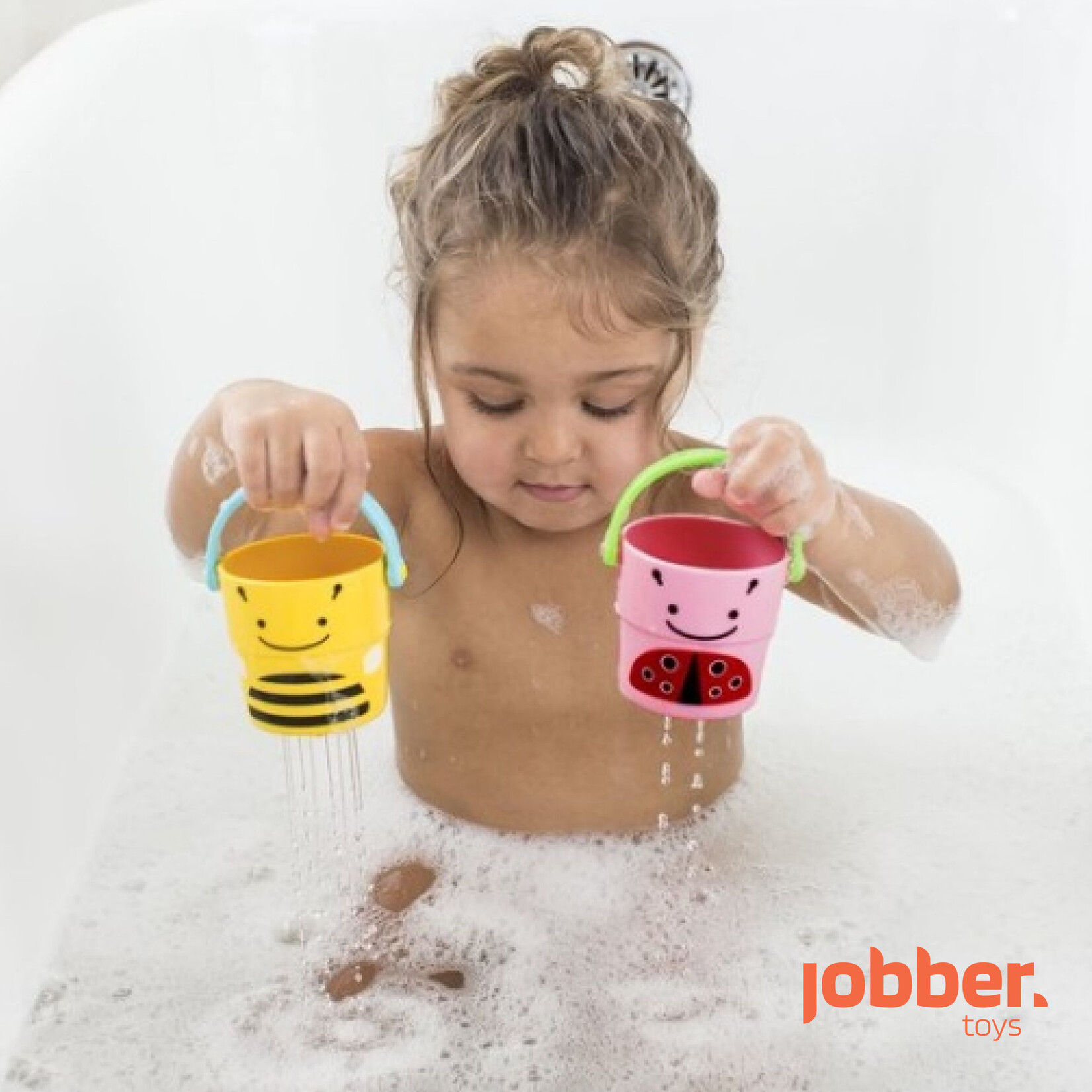 Badspeelgoed - Waterrad bad speelgoed boot + Bademmertjes - Badspeeltjes - 2 stuks