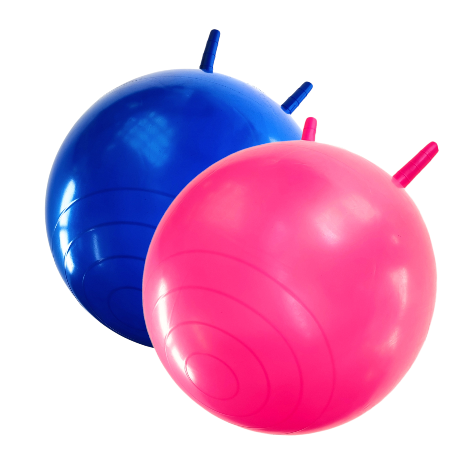 Skippybal - 2x Skippyballen - 45cm - Roze - Blauw