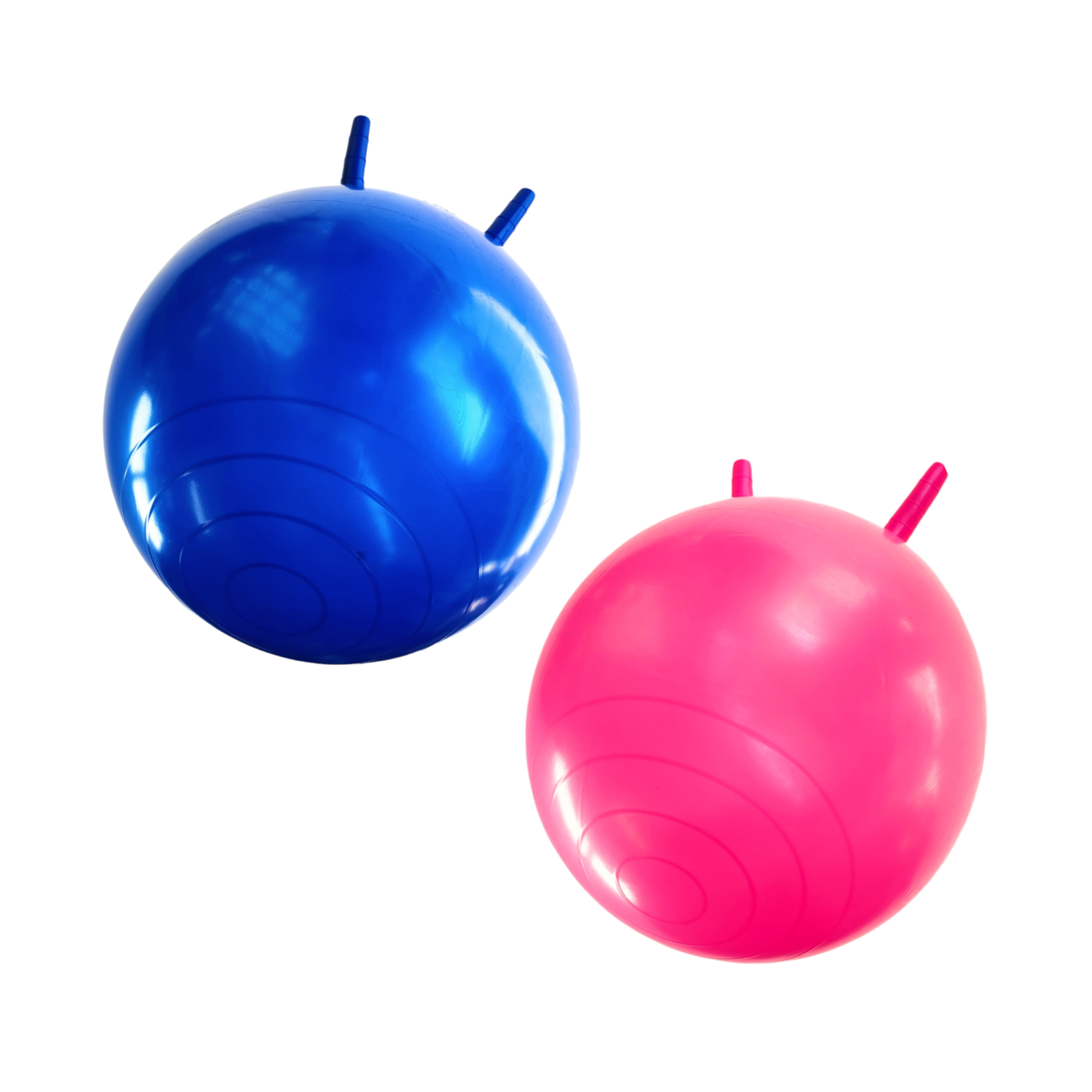 Skippybal - 2x Skippyballen - 45cm - Roze - Blauw