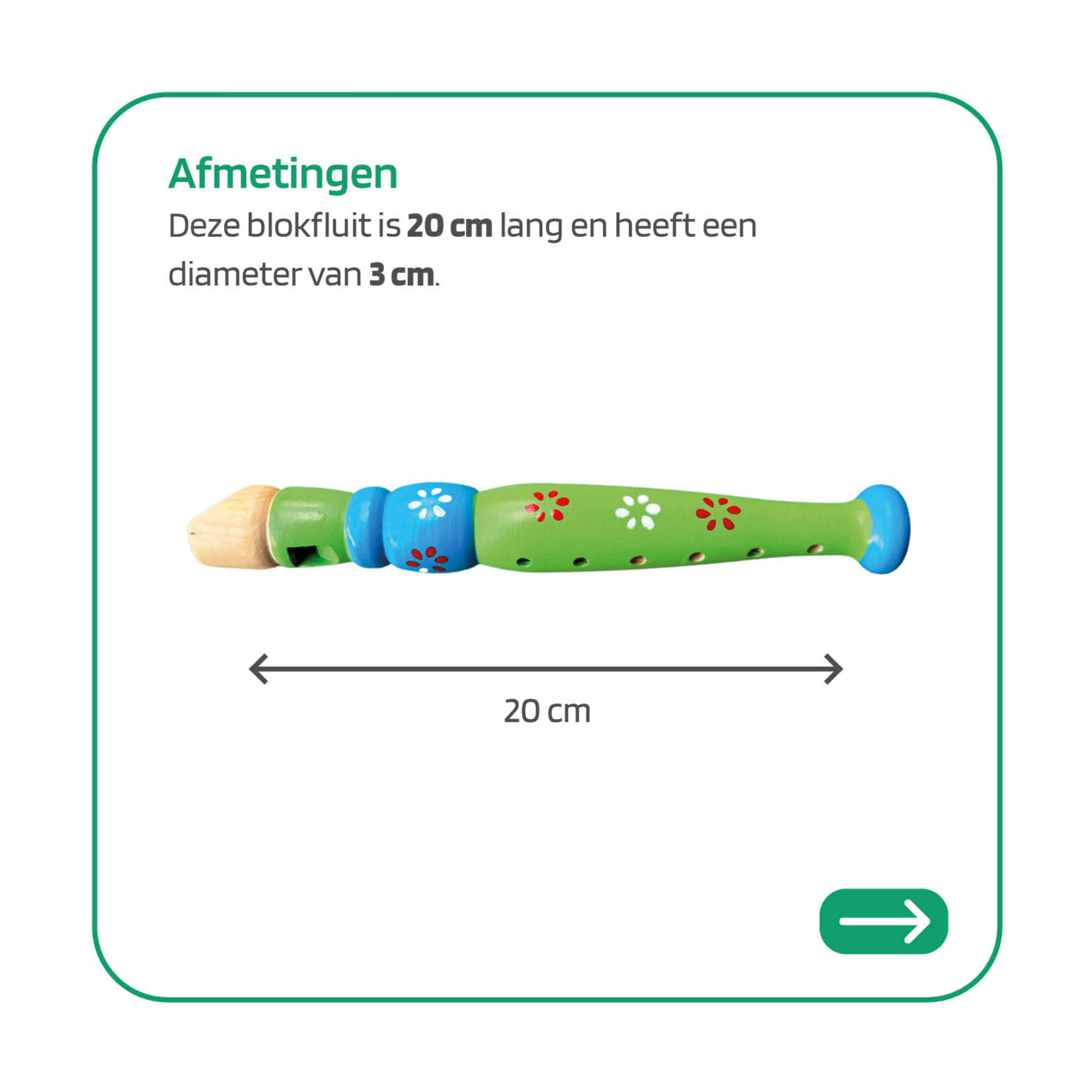 Jobber Music Jobber Music - Blokfluit - Jobber Music Blokfluit – Speelgoedinstrument - Hout - 1 stuk