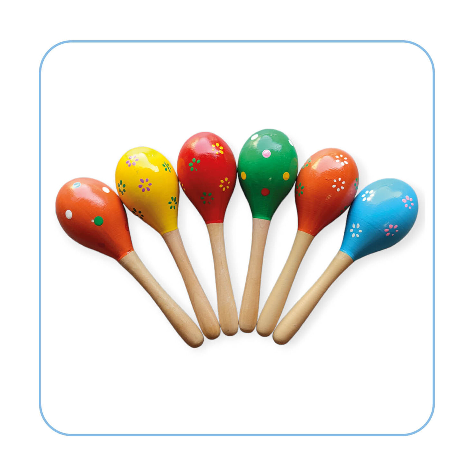 Jobber Music Jobber Music - Sambaballen 2 stuks Sambaballen - Muziekinstrumenten voor Kinderen - Houten Sambabal