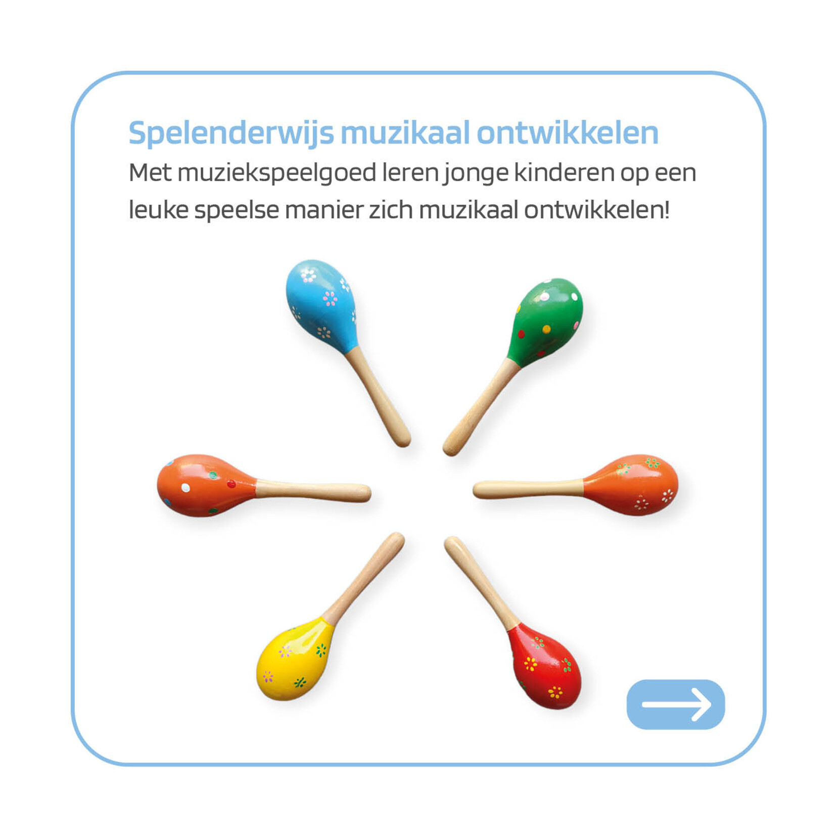 Jobber Music Jobber Music - Sambaballen 2 stuks Sambaballen - Muziekinstrumenten voor Kinderen - Houten Sambabal