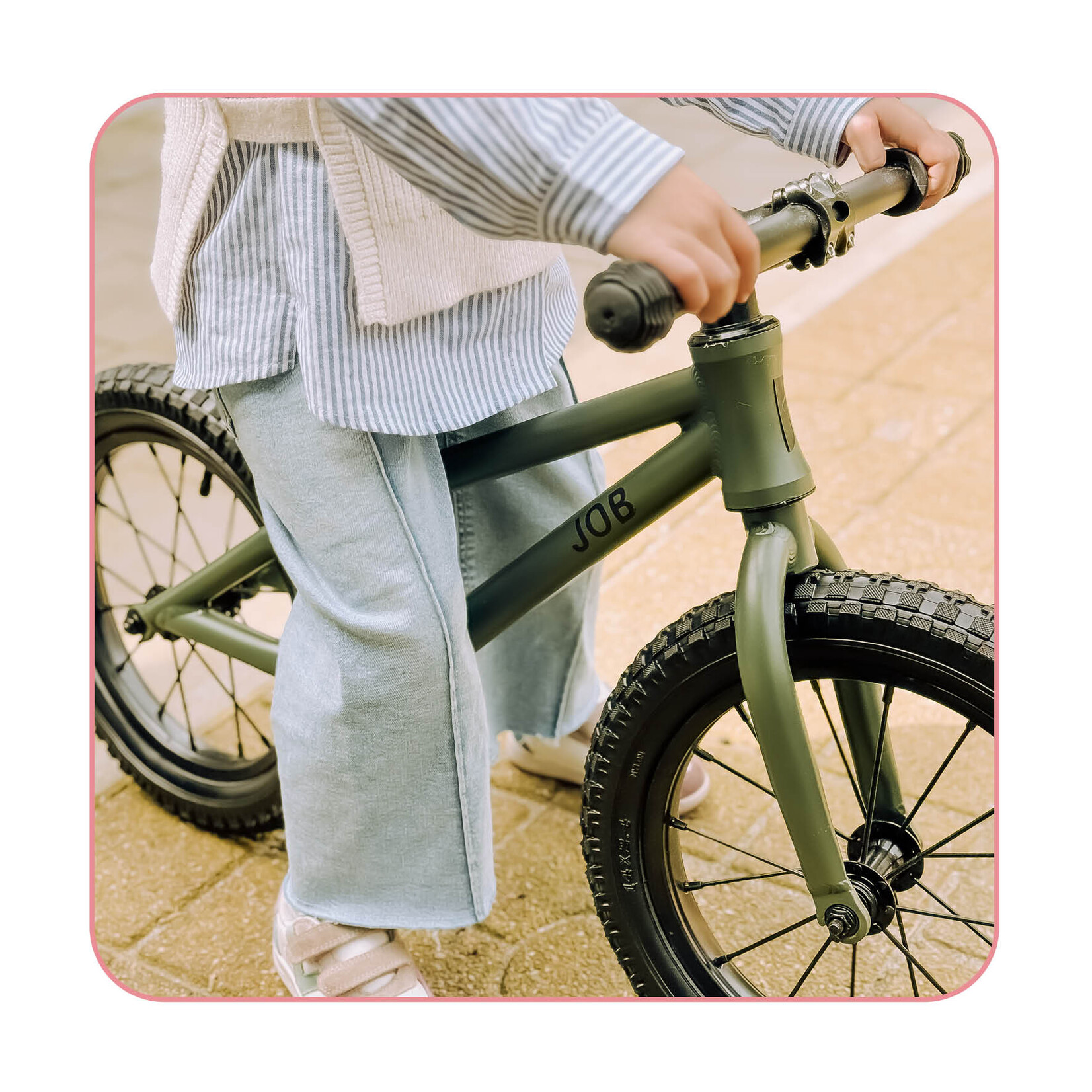 Loopfiets 3 jaar-  vanaf 3 jaar  - Jongens loopfiets – 3 jaar – Groen – Fatbike Loopfiets – Kids – Personaliseerbaar – dikke banden - Loopfiets voor Peuters