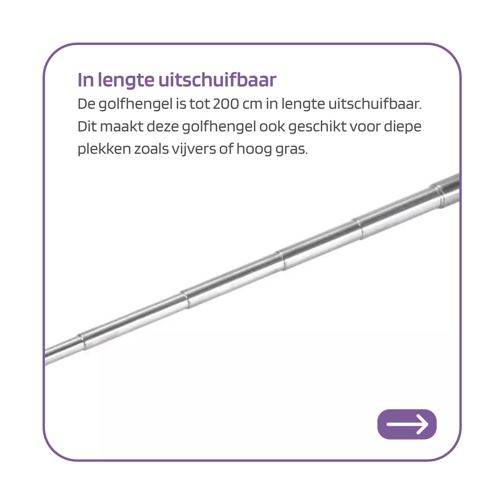 Jobber Golf – Golfbalhengel 200 cm