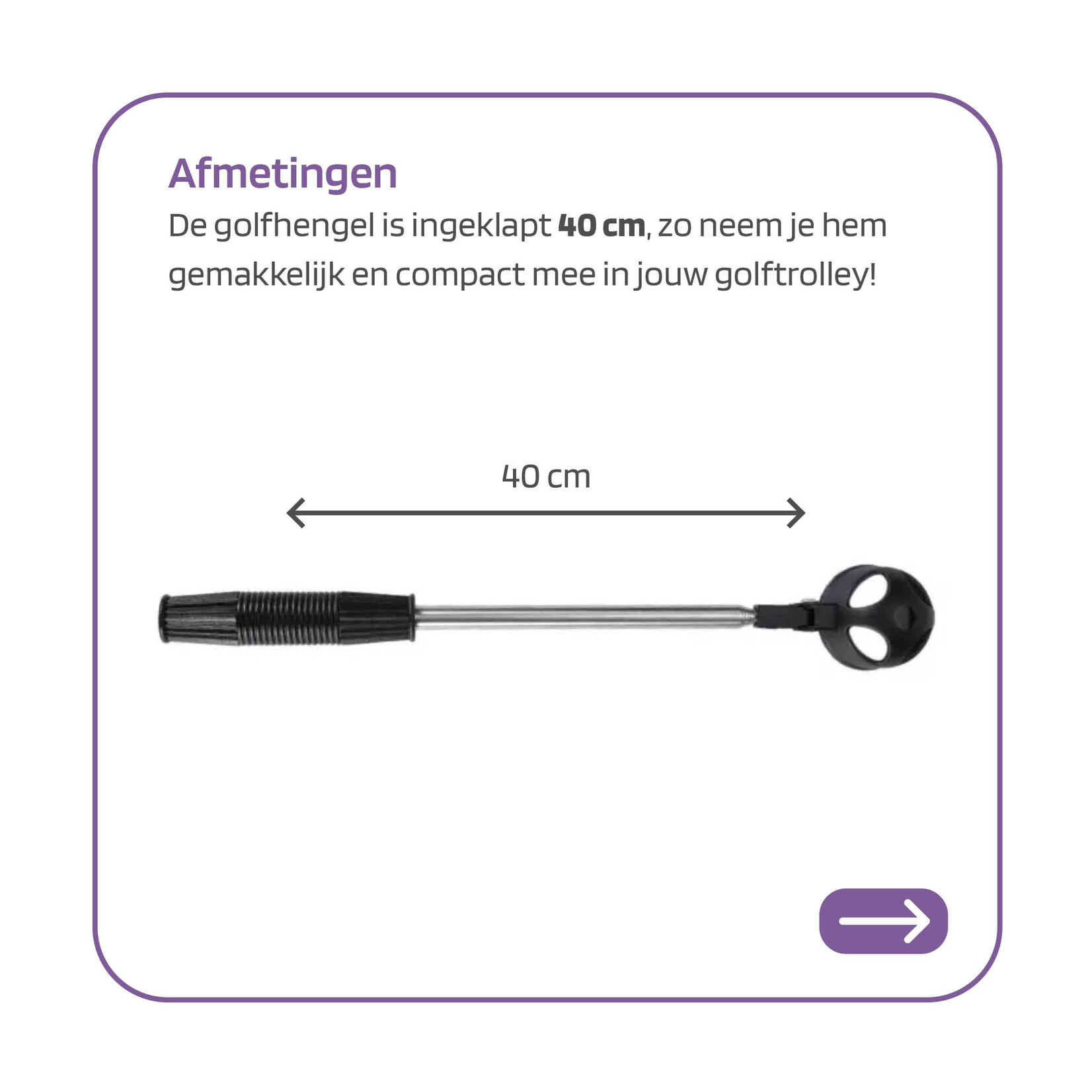 Jobber Golf – Golfbalhengel 200 cm