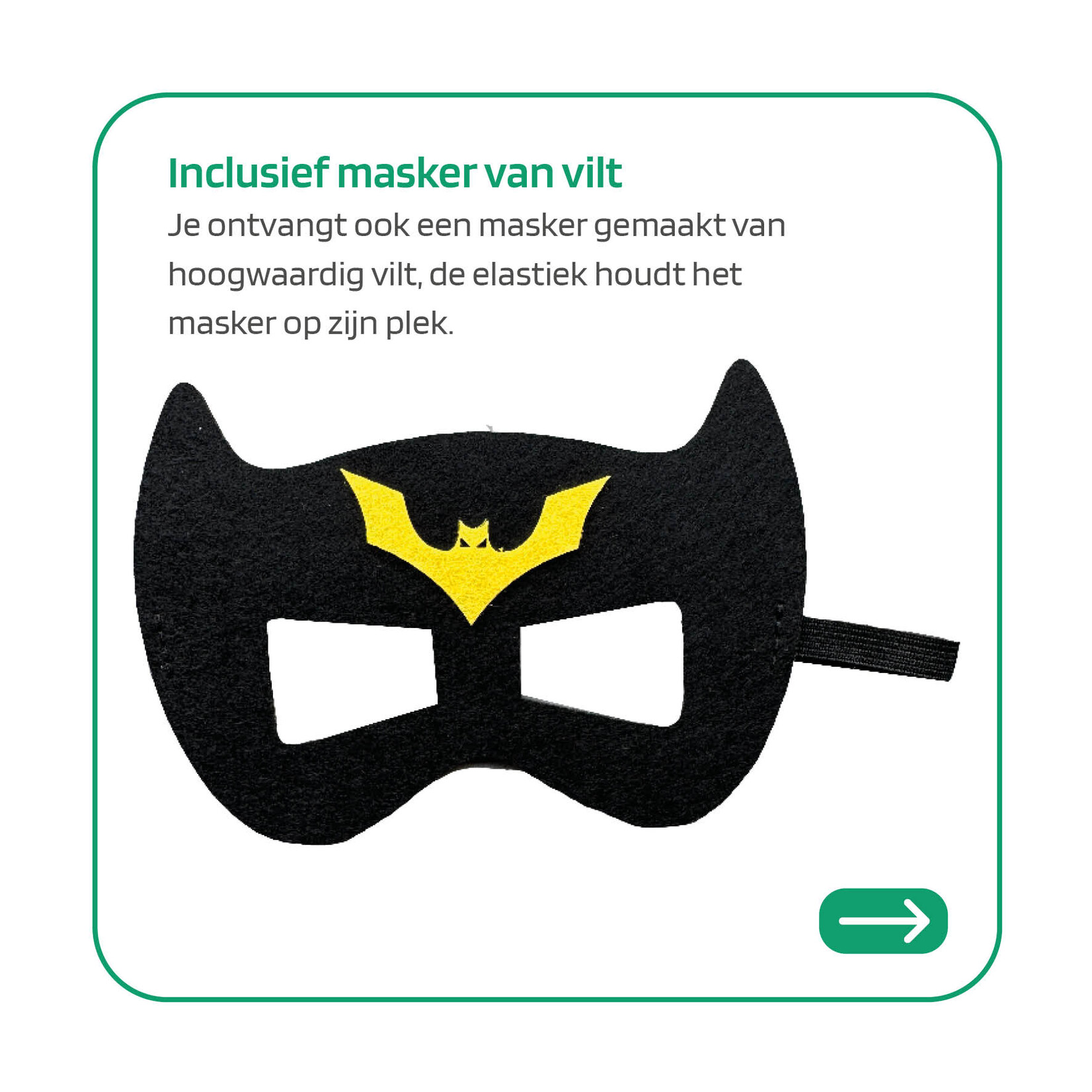 Batman verkleedpak - Superheld Cape en Masker - Carnavalskleding kinderen