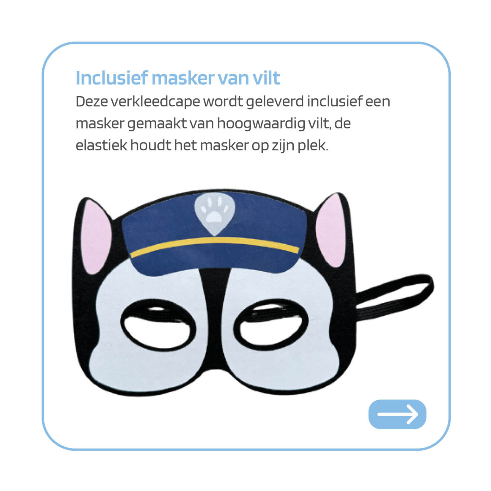 Paw Patrol Cape - Chase & Skye Cape - Carnavalskleding kinderen - Verkleedpak - Kostuum Masker - Verkleedkleren Kinderen - 2 STUKS