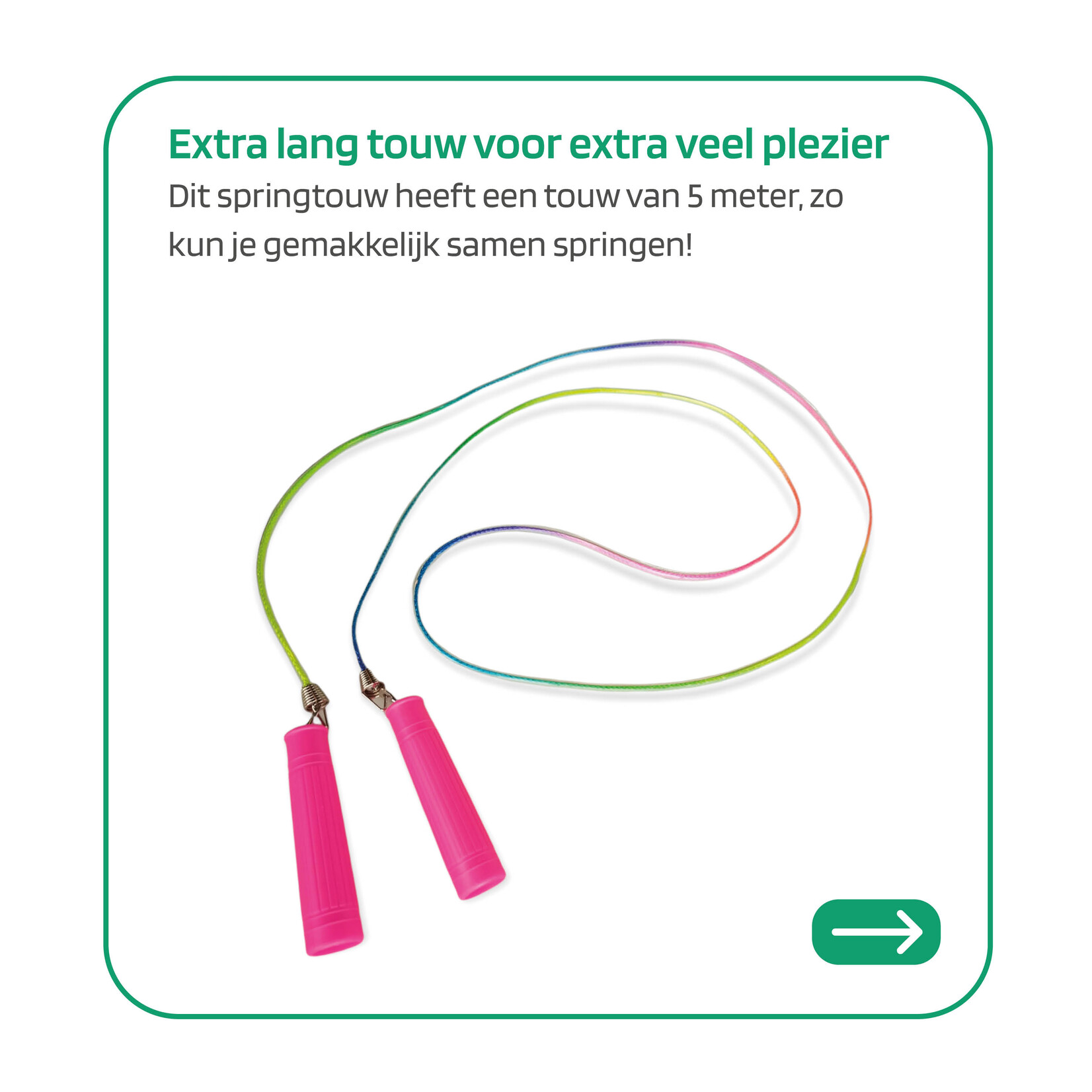 Springtouw kinderen + Springtouw 5 meter - SET - Unicorn - 2 stuks