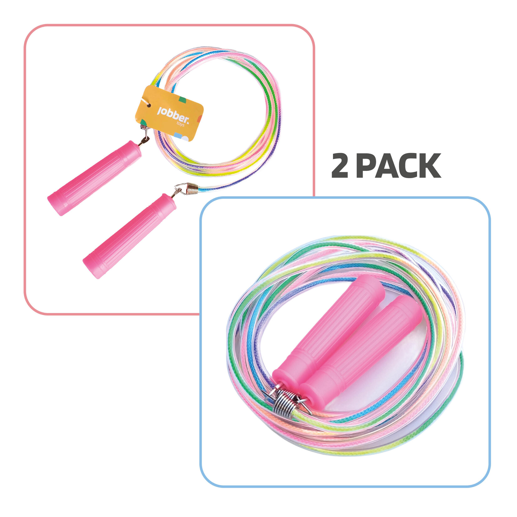 Springtouw kinderen + Springtouw 5 meter - SET - Unicorn - 2 stuks