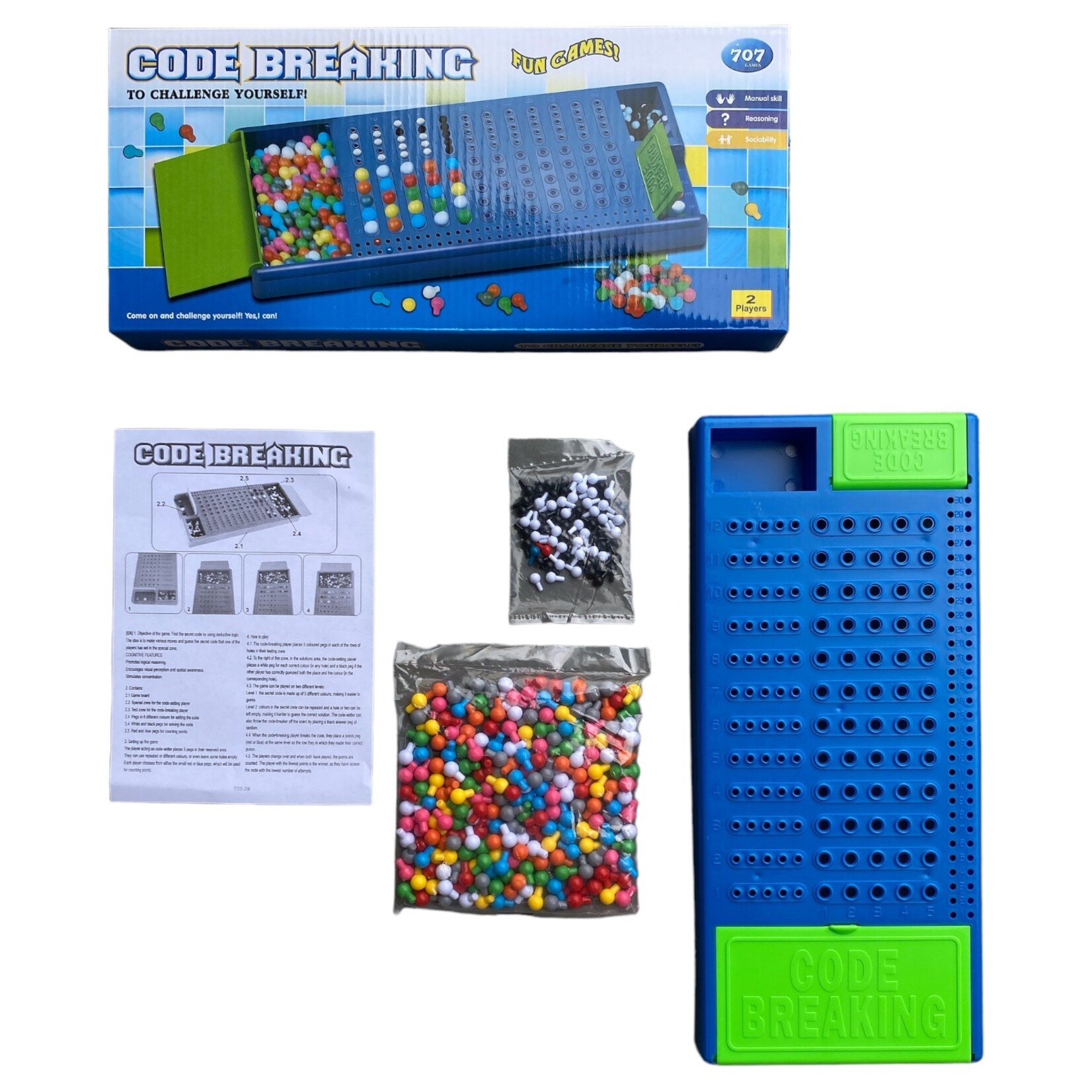 Code Breaking - Mastermind - Bordspellen - Reisspellen - Kraak de code - Spellen