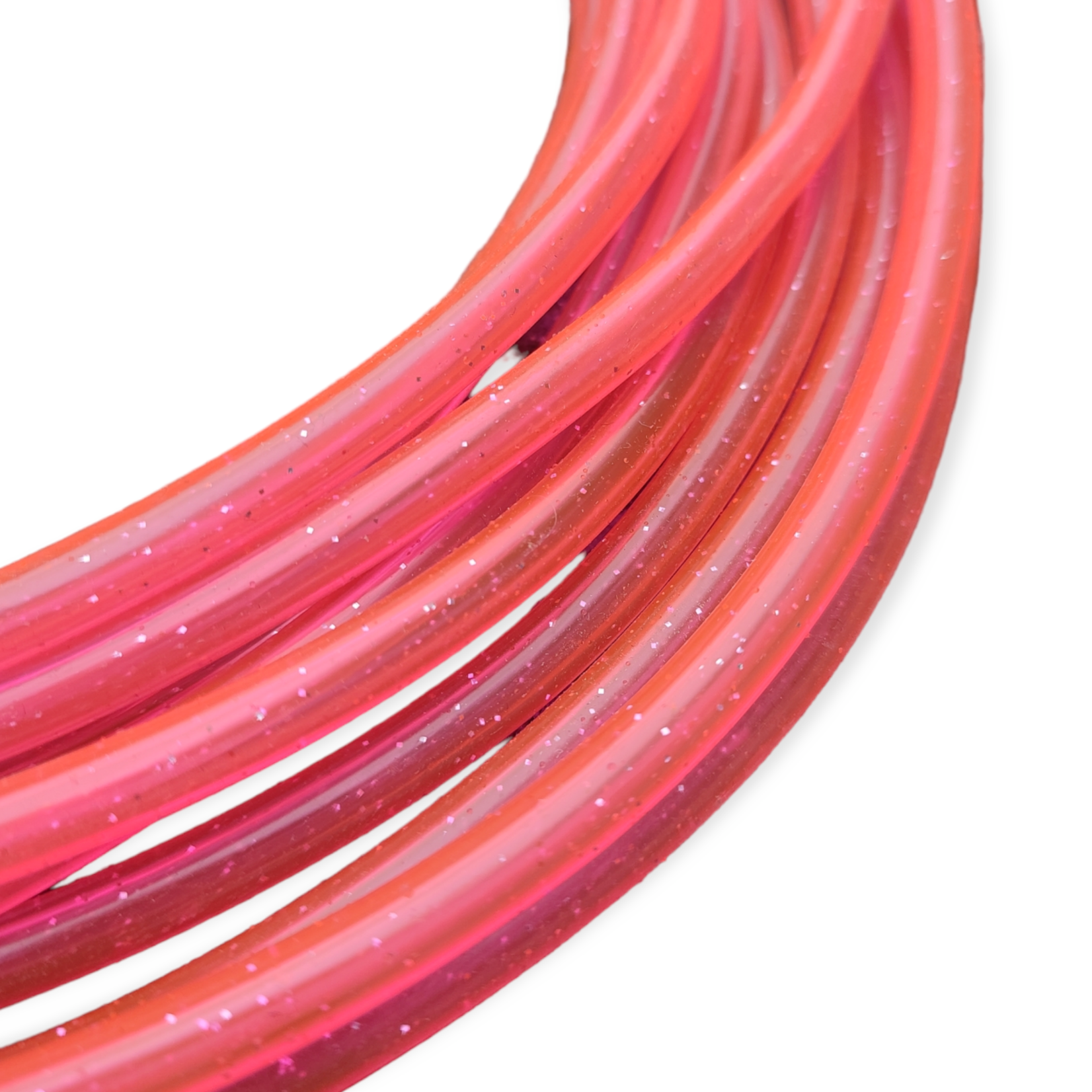 10m Glitter Springtouw Kinderen - 10 meter Lang Springtouw - Groepsspringtouw - Glitter Roze