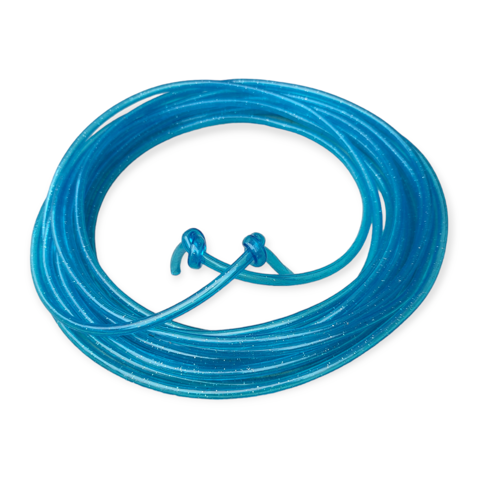 10m Springtouw Kinderen - 10 meter Lang Springtouw - Glitter Blauw