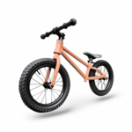 Jobber Toys Jobber Fatbike Loopfiets 3 jaar - Loopfietsen Pastel Roze - 14inch