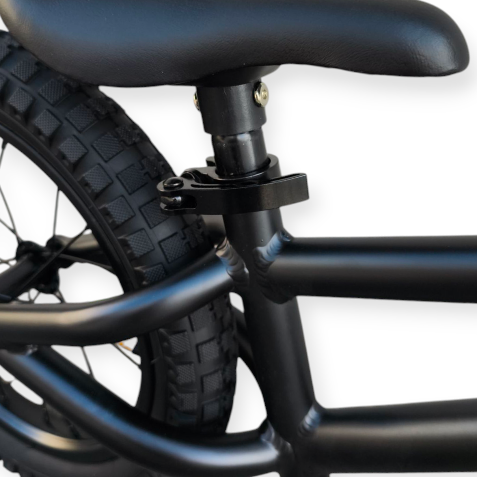 Jobber Toys Jobber Fatbike Loopfiets 3 jaar - Stoere Loopfietsen mat Zwart - 14inch