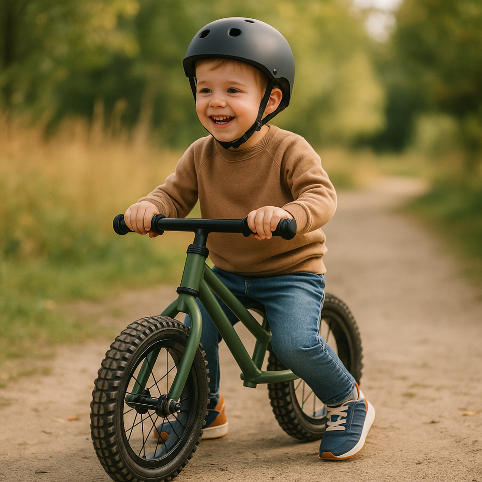 Jobber Toys Jobber – Loopfiets 2 jaar – Loopfietsen 12inch - Stoer mat Groen