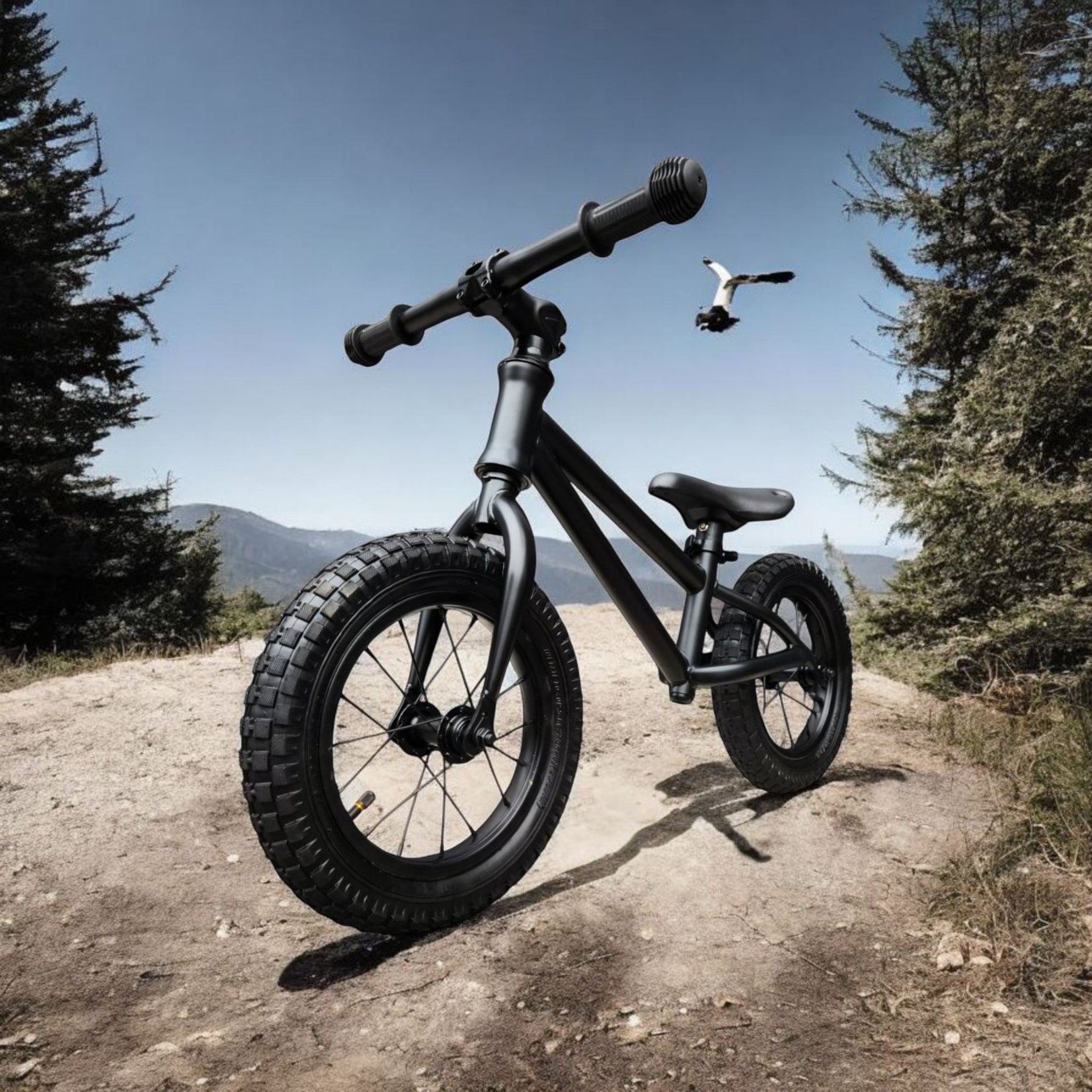 Jobber Toys Jobber – Loopfiets 2 jaar – Loopfietsen 12inch - Mat Zwart