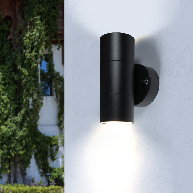 PURPL LED GU10 Double Wall Spot Round Black