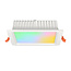 MiBoxer/Mi-Light LED Downlight - 120mm - RGB+CCT - 9W - Square - FUT064