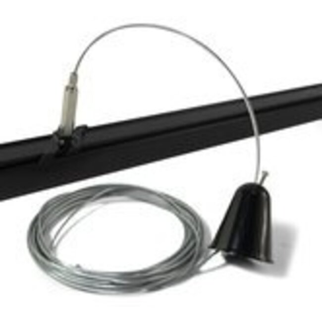 Powergear Powergear Suspended Track Lighting suspension kit | 5M | Black