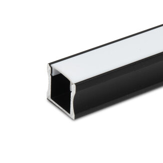 PURPL LED Strip Aluminium Frame 1,5m Black | 17,5x15mm | Surface Mount