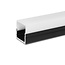 PURPL LED Strip Aluminium Frame 1,5m Black | 20x20mm | Surface Mount