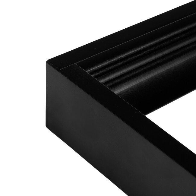 PURPL LED Panel - 60x60 - Black Surface Mounting Frame - Aluminium - Click Connect