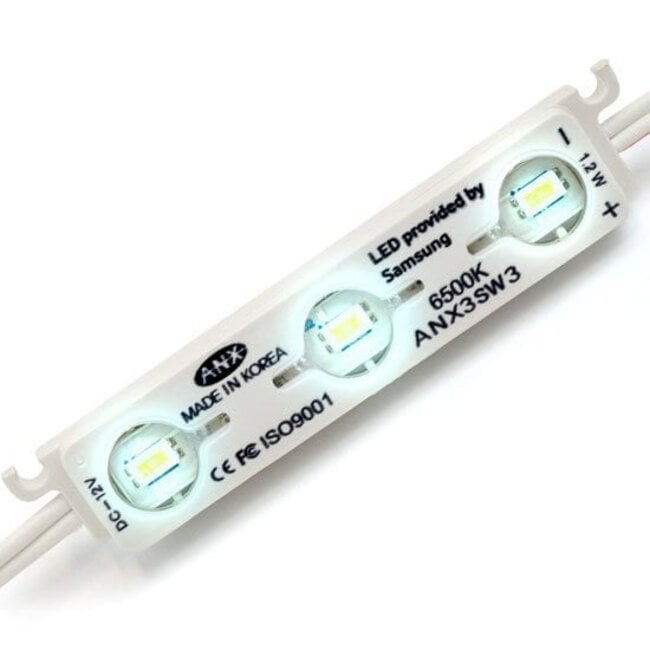 PURPL LED Module 6000K Cold White 3x5630 SMD 12V [50 Pack]