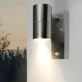 PURPL LED GU10 Wall Spot Round Silver Sensor
