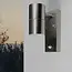 PURPL LED GU10 Wall Spot Round Silver Sensor