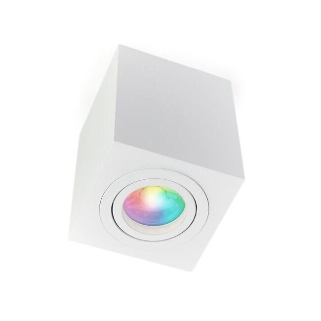 PURPL LED Ceiling Lamp GU10 Fixture Surface Mounted Square White