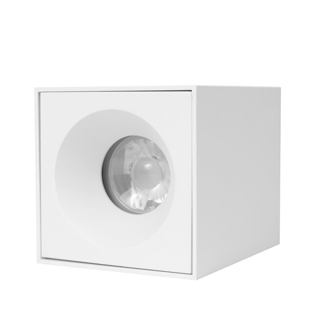 PURPL LED Surface-mounted spotlight Cleveland GU10 Fixture Square White