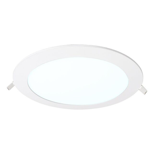 PURPL LED Downlight - 24W - ø240 mm - 6000K Cold White - IP40 - Recessed - Round - White
