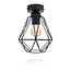 PURPL Ceiling lamp Black | Ø18cm | Incl. Light source E27 - 4w - 2400K - Dimmable | Vintage | Metal