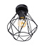 PURPL Ceiling lamp Black | Ø18cm | Incl. Light source E27 - 4w - 2400K - Dimmable | Vintage | Metal