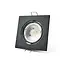 PURPL LED GU10 Spot Fixture IP20 Black Aluminium Square Tiltable Incl. socket
