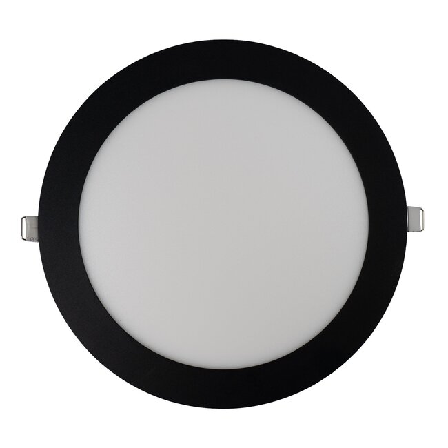 PURPL LED Downlight - 18W - ø225 mm - 3000K Warm White - IP40 - Recessed - Round - Black