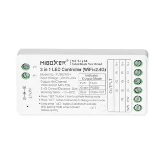 MiBoxer/Mi-Light 3 in 1 LED Controller | WiFi + 2.4GHz | RGB/RGBW/RGB+CCT