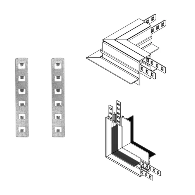 PURPL 48V Magnetic Track Rail - Mounting Plate Rails - Recessed