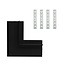 PURPL 48V Magnetic Track Rail corner connector | Ceiling to wall | Recessed