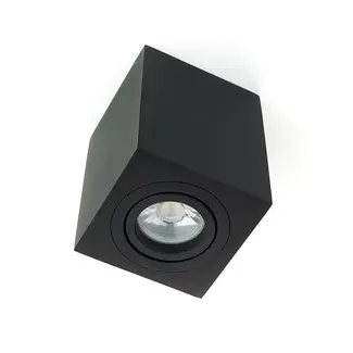 PURPL LED Ceiling Lamp GU10 Fixture Surface Mounted Square Black