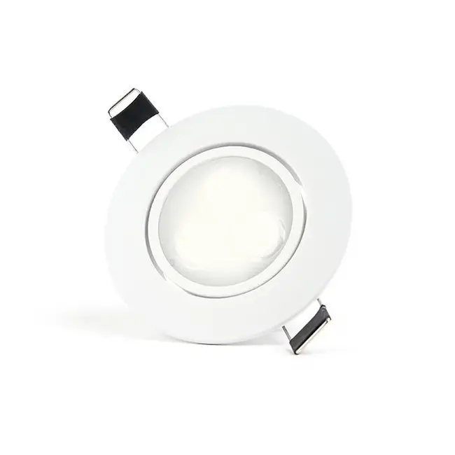 PURPL LED Recessed Spotlight - 3W - 4000K - Ø85 mm - Dimmable - IP40 - Tiltable - Round - White