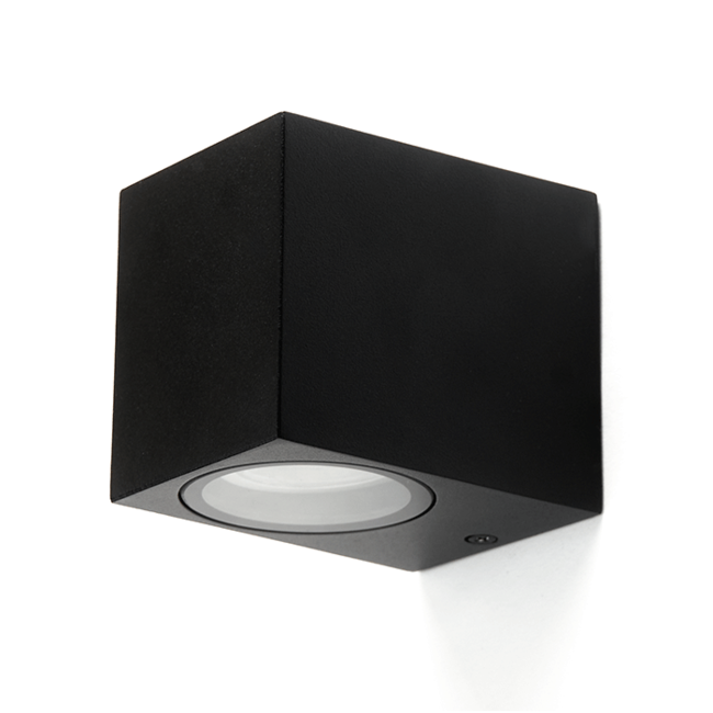PURPL LED GU10 Wall Spot Square Black